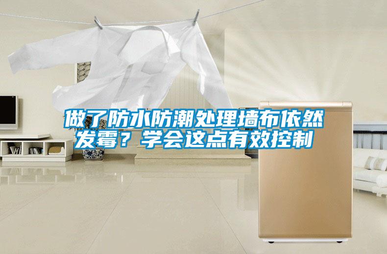做了防水防潮处理墙布依然发霉？学会这点有效控制
